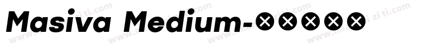 Masiva Medium字体转换